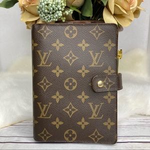 Louis Vuitton Brown and Gold Home Office Planner